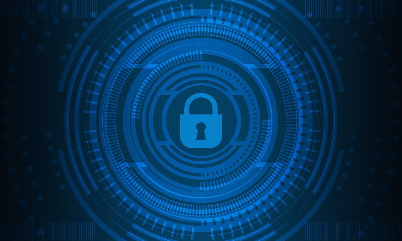 Free cyber security technology network illustration
